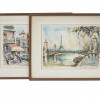 TWO FRENCH COLOR LITHOGRAPHS AFTER MARIUS GIRARD PIC-0