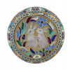 RUSSIAN GILT SILVER AND CLOISONNE ENAMEL PILL BOX PIC-3