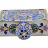 RUSSIAN GILT SILVER AND ENAMEL PERFUME BOTTLE PIC-4