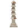 A JAPANESE CARVED IVORY MODEL OF A PAGODA PIC-2