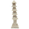 A JAPANESE CARVED IVORY MODEL OF A PAGODA PIC-4