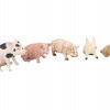 A COLLECTION OF VARIOUS PORCELAIN PIG FIGURINES PIC-1