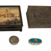 A RUSSIAN AND OTHER TRINKET AND PILL BOXES PIC-0