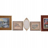 A LOT OF FIVE VINTAGE WALL DECOR ITEMS PIC-0
