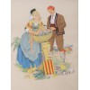 TWO FRENCH LITHOGRAPHS BY ALFRED RENAUDIN PIC-3