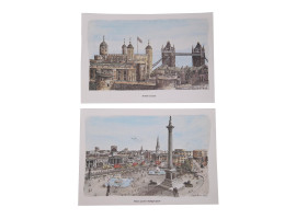 VINTAGE LONDON COLOR PRINTS AFTER BERNARD SMITH