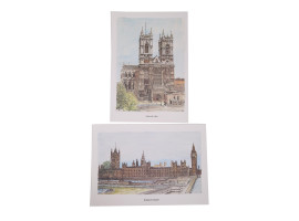 VINTAGE LONDON COLOR PRINTS AFTER BERNARD SMITH