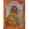 ANTIQUE RUSSIAN ICON VLADIMIRSKAYA MOTHER OF GOD PIC-1