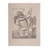 RUSSIAN SOVIET ETCHING LUBOK BY ALEXANDER KALUGIN PIC-0