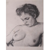 A LEON BAKST RUSSIAN LITHOGRAPH STUDY OF A NUDE PIC-1