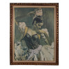 VINTAGE SPANISH GIPSY DANCER BY RAMON OLEOGRAPH PIC-0