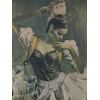 VINTAGE SPANISH GIPSY DANCER BY RAMON OLEOGRAPH PIC-1