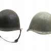 AN ORIGINAL U.S. M1 HELMET PIC-0