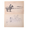 AMERICAN SKETCH DRAWINGS BY WILLIAM FRACCIO PIC-0