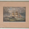 TWO ANTIQUE NAUTICAL ARTWORK PRINTS PIC-1