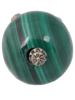 RUSSIAN SILVER MALACHITE EGG PENDANT PIC-3