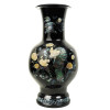 PAIR OF EXTRA LARGE ORIENTAL MOTHER OF PEARL VASE PIC-1