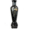 AN EXTRA LARGE ORIENTAL CHINESE LACQUERED VASE PIC-0