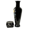 AN EXTRA LARGE ORIENTAL CHINESE LACQUERED VASE PIC-2