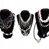 A LARGE COLLECTION OF COLORFUL COSTUME JEWELRY PIC-1