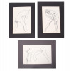 THREE NUDE PAINTINGS SIGNED BY GIACOMO VIANELLO PIC-0