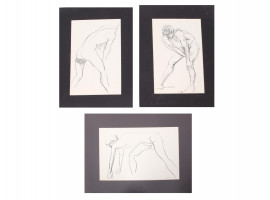 THREE NUDE PAINTINGS SIGNED BY GIACOMO VIANELLO