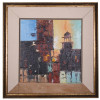 VINTAGE ART TWO OIL JERUSALEM ABSTRACT PAINTINGS PIC-1