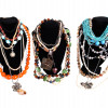 A LARGE COLLECTION OF COSTUME JEWELRY NECKLACES PIC-1