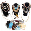 A LARGE COLLECTION OF COSTUME JEWELRY NECKLACES PIC-0