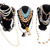 A LARGE COLLECTION OF COSTUME JEWELRY NECKLACES PIC-1