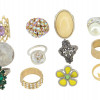 LARGE COLLECTION OF WOMEN JEWELRY ASSORTED RINGS PIC-2