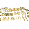 A LOT OF VINTAGE GOLD TONE COSTUME JEWELRY PIC-2