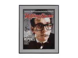 A COVER OF ROLLING STONES AUTOGRAPHED BY COSTELLO