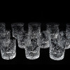 TWELVE VINTAGE CRYSTAL CUT GLASSES DRINK WARE SET PIC-0