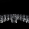 TWELVE VINTAGE CRYSTAL CUT GLASSES DRINK WARE SET PIC-1