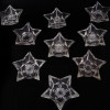 A LOT OF GLASS STAR SHAPED CANDLEHOLDERS PIC-1