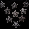 A LOT OF GLASS STAR SHAPED CANDLEHOLDERS PIC-2