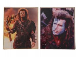 MEL GIBSON SIGNED BRAVEHEART PHOTO POSTERS