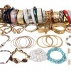 A LARGE COLLECTION OF COSTUME JEWELRY BRACELETS PIC-0