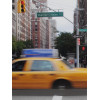 AMERICAN COLOR PHOTO NEW YORK AVENUE AND TAXI PIC-1