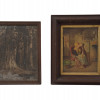 LOT OF FOUR VINTAGE ART PRINTS AND WALL DECOR PIC-1