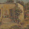 ITALIAN OIL PAINTING VILLAGE SIGNED BY MONSAGRATI PIC-1