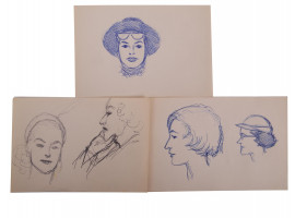 AMERICAN INK PAINTINGS SKETCHES BY BILL FRACCIO