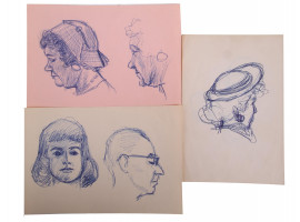 AMERICAN INK PAINTINGS SKETCHES BY BILL FRACCIO