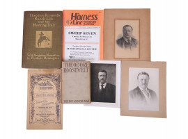 THEODORE ROOSEVELT ANTIQUE 1900S BOOKS AND PHOTOS