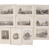 ANTIQUE 1850S AMERICAN LANDSCAPE ART 25 PRINTS PIC-2