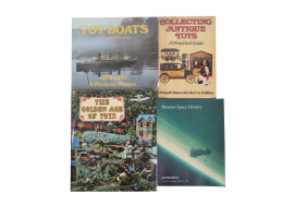 BOOKS ON TOY COLLECTING AND SPACE HISTORY 4 ITEMS