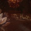 MID CENTURY DUTCH SIGNED FLORAL OIL PAINTING PIC-2