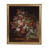 EMBROIDERY ON CANVAS ART FLOWERS STILL LIFE PIC-0