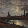 PRINT AFTER JOHAN CHRISTIAN DAHL PAINTING DRESDEN PIC-1